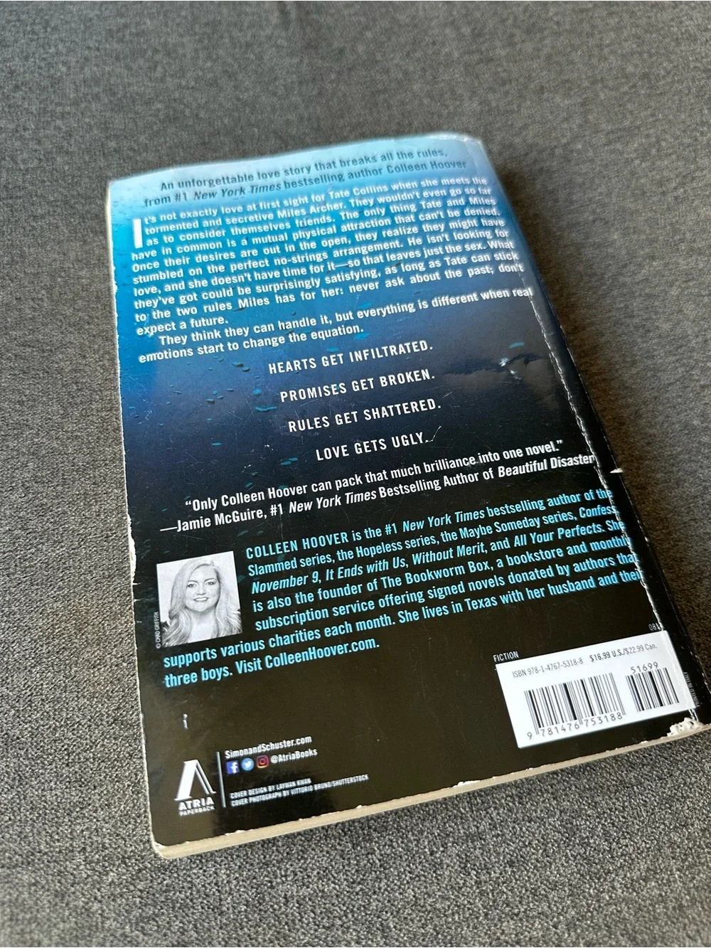 Ugly Love by Colleen Hoover Novel Book